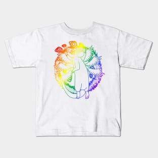 Biblically Accu-Rat Angel (Rainbow Version) Kids T-Shirt